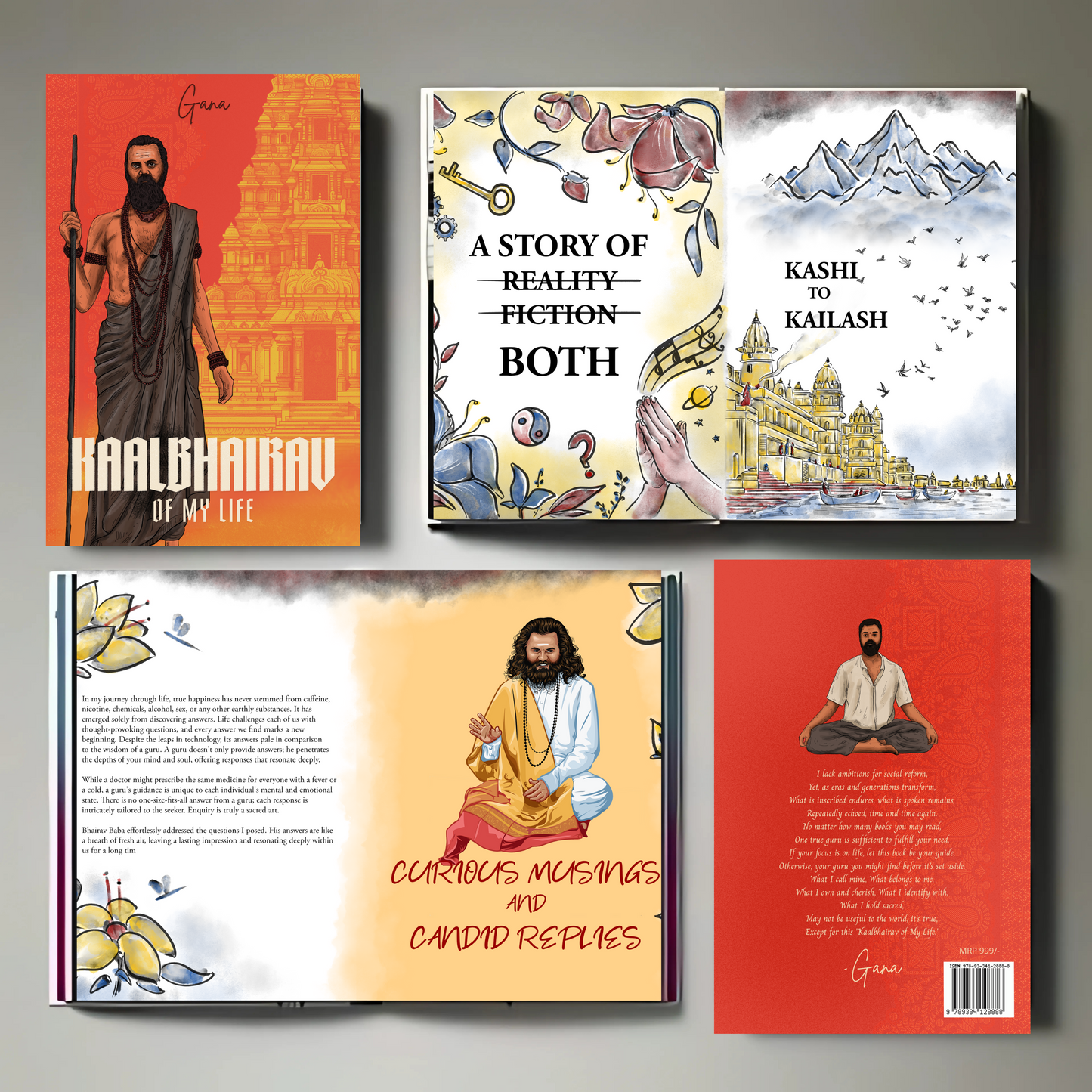 KAALBHAIRAV OF MY LIFE ENGLISH ILLUSTRATED HARD BOUND EDITION BY GANA
